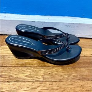 COPY - Athena Alexander wedge sandals.